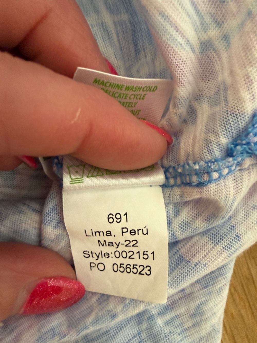 EUC Lilly Pulitzer Kaia Blue, Pink & Cream Signature Logo Knit Tunic - Picture 5 of 8